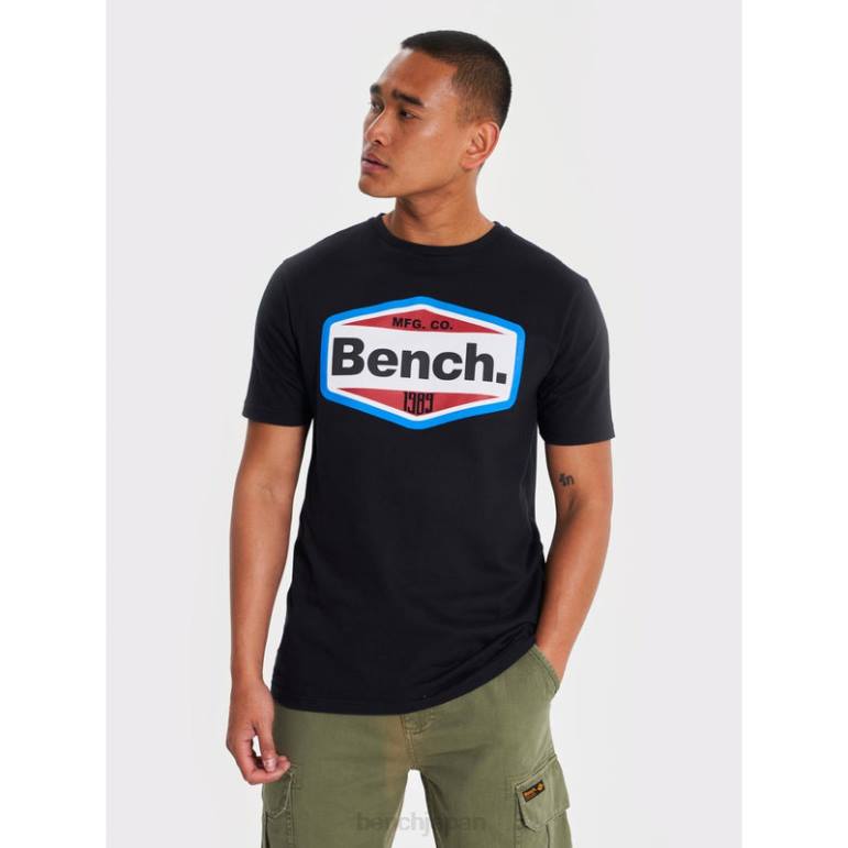 衣服 6XLP10 黒 Bench サニエル Tシャツ 男性