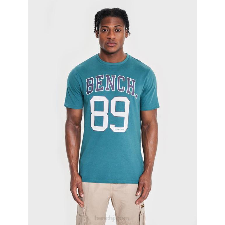 衣服 6XLP13 緑 Bench ヒュッター Tシャツ 男性