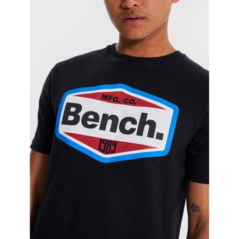 衣服 6XLP10 黒 Bench サニエル Tシャツ 男性