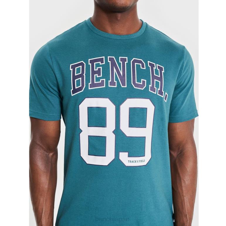 衣服 6XLP13 緑 Bench ヒュッター Tシャツ 男性