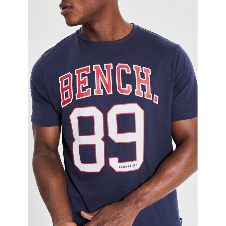 衣服 6XLP14 海軍 Bench ヒュッター Tシャツ 男性