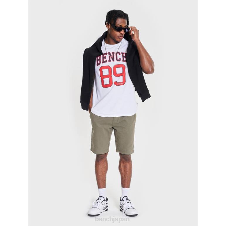 衣服 6XLP16 白 Bench ヒュッター Tシャツ 男性