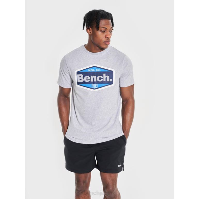 衣服 6XLP8 グレーメランジ Bench サニエル Tシャツ 男性