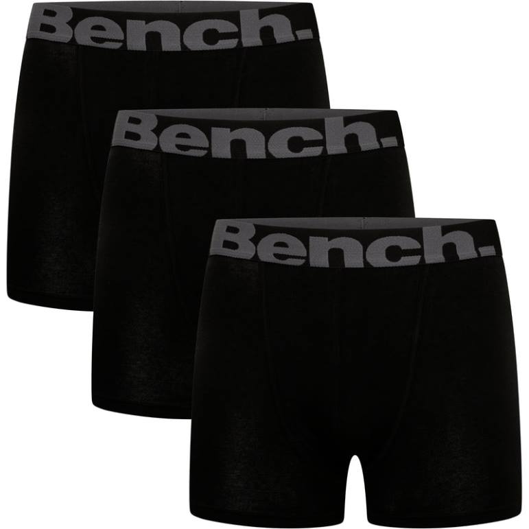 衣服 6XLP86 黒 Bench サットン 3 パック ボクサー 男性