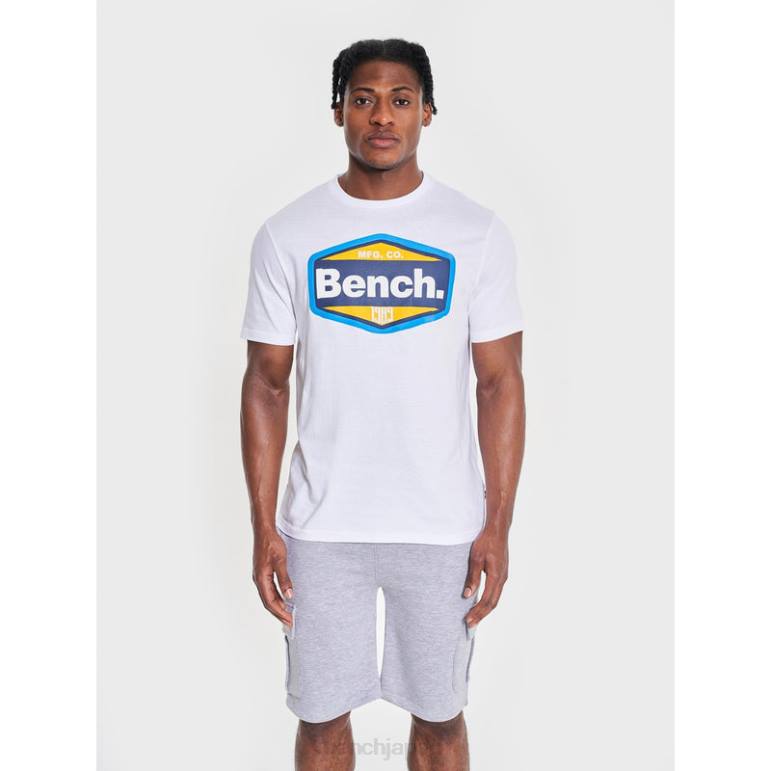 衣服 6XLP9 白 Bench サニエル Tシャツ 男性